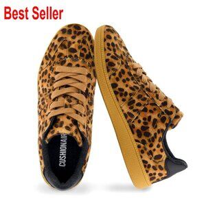 Women's Vegan Lace-Up Sneakers with Memory Foam Comfort